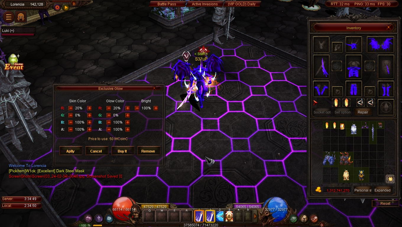 🌈Glow System (Change Color)