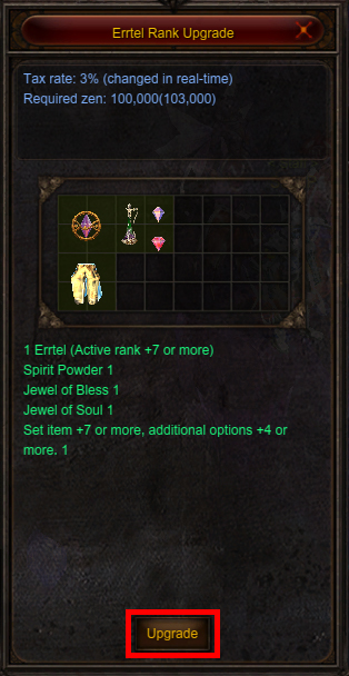 Rank Up Errtel